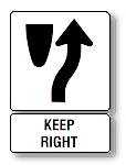 keep right